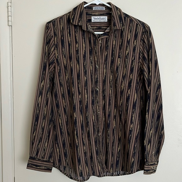 True Vintage Diane Von Furstenberg Button Shirt - Picture 1 of 5